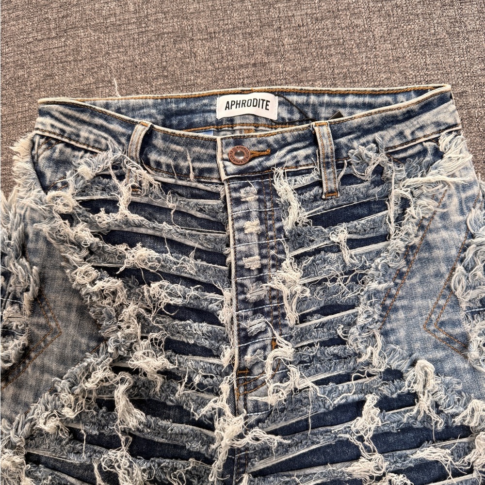 Aphrodite High Rise Distressed Denim Jeans